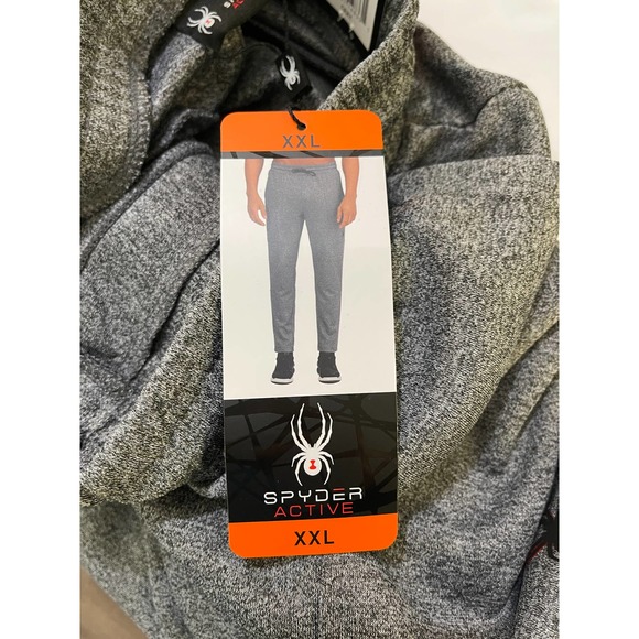 Spyder Active Mens XXL Gray Performance Jogger Sweat Pants New with $98 Tags - Picture 10 of 12